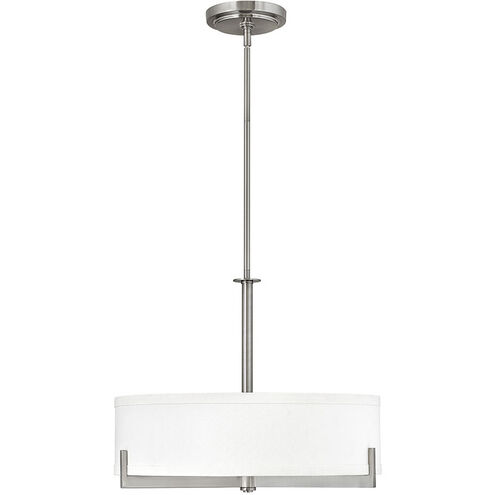 Hayes 3 Light 22.25 inch Brushed Nickel Indoor Chandelier Ceiling Light