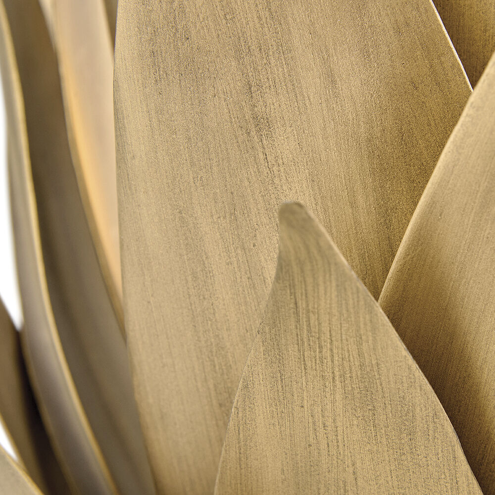 Agave Sconce Wall Light in Burnished Gold