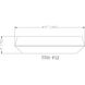 Quasars LED 12 inch Brushed Nickel Flush Mount Ceiling Light