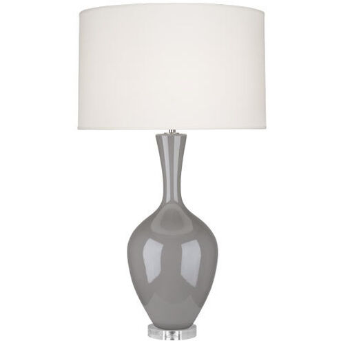 Audrey 33.5 inch 150.00 watt Smoky Taupe Table Lamp Portable Light