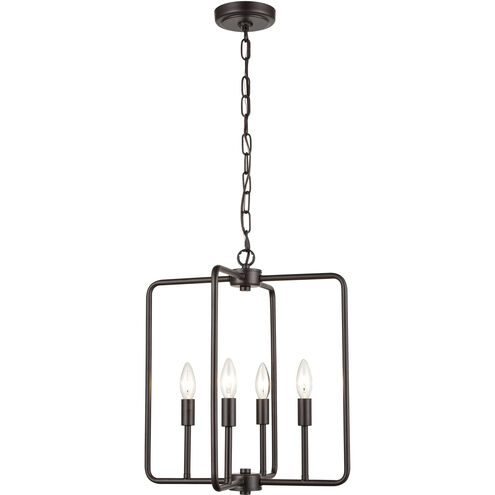 Park Slope 4 Light 16 inch Oil Rubbed Bronze Pendant Ceiling Light