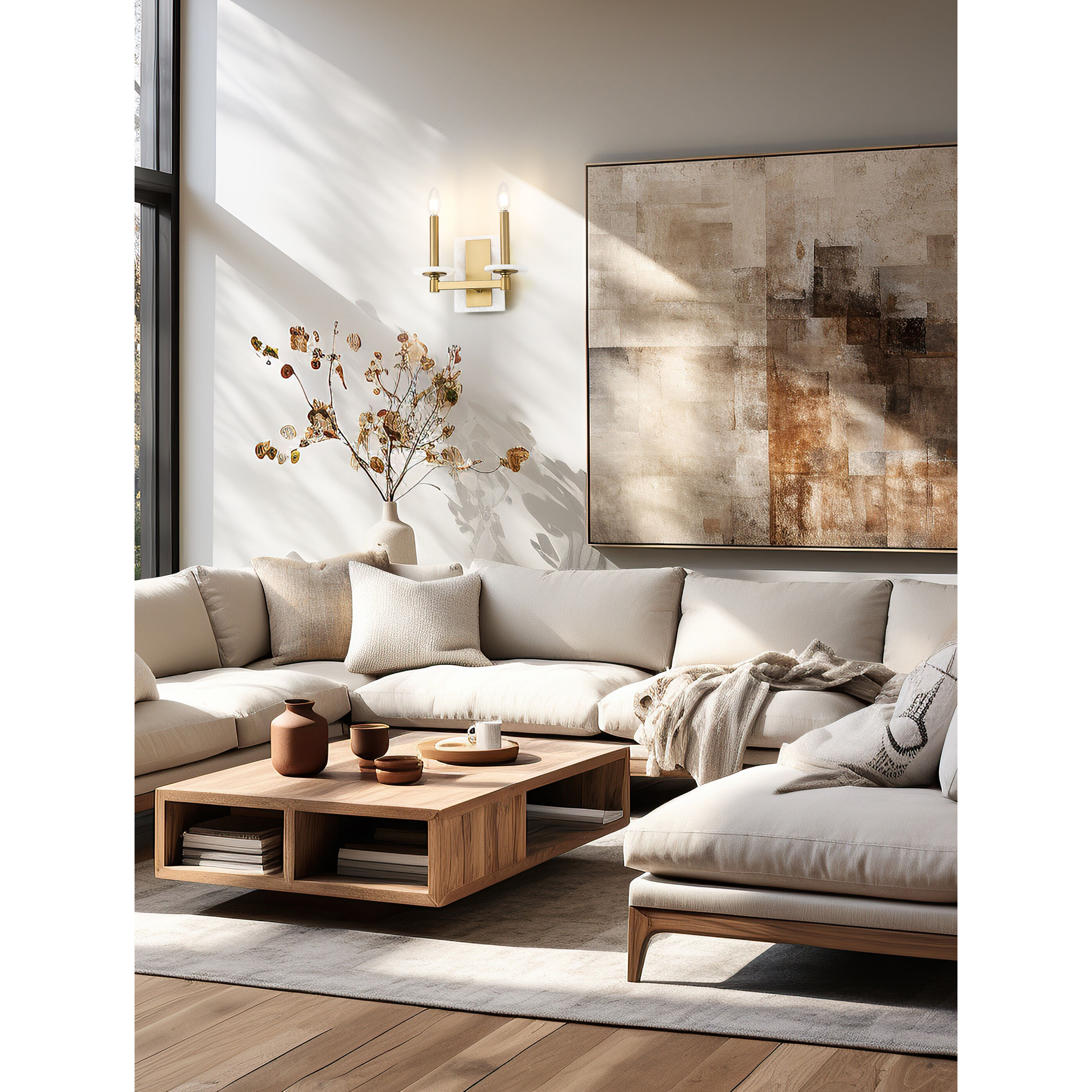 Kaden Wall Sconce Wall Light in Modern Gold