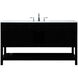 Theo 60 X 22 X 34 inch Black Vanity Sink Set