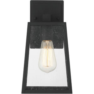 Dunn 1 Light 12 inch Textured Matte Black Outdoor Wall Mount, Medium