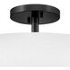 Halle 4 Light 19.5 inch Black Semi-flush Mount Ceiling Light