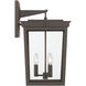 Belmont 3 Light 20 inch Twilight Bronze Outdoor Sconce