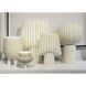 Hawking 12 X 9 inch Vase in White with Beige