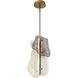 Grotto 1 Light 8 inch Antique Brass Standard Pendant Ceiling Light