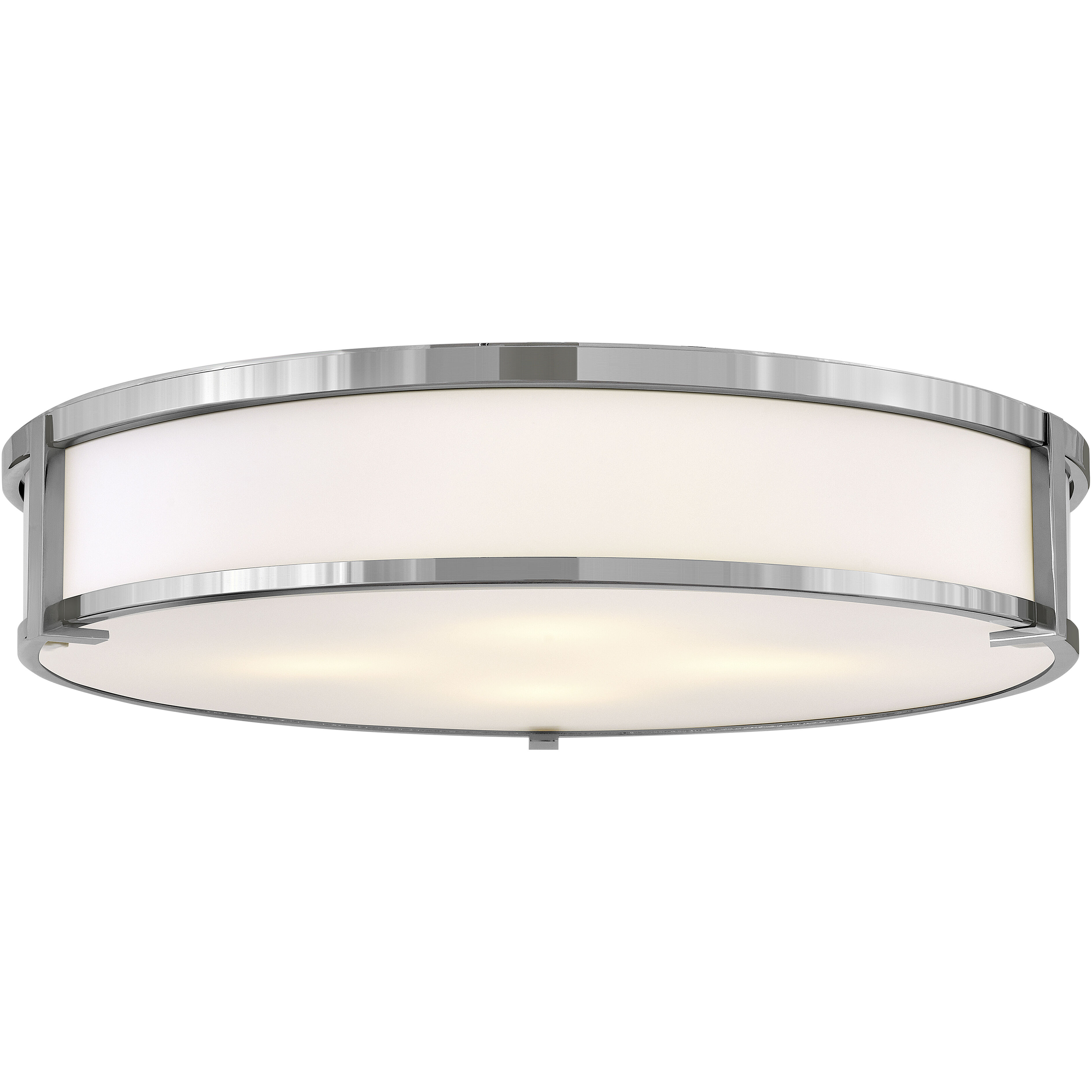 Lowell 24 inch Chrome Indoor Flush Mount Ceiling Light