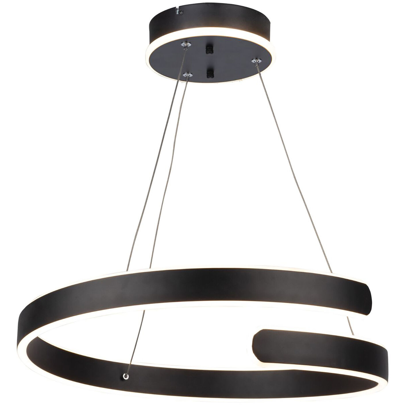 Sirius LED 19.75 inch Black Chandelier Ceiling Light