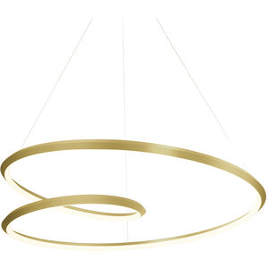Ampersand 31.5 inch Brushed Gold Pendant Ceiling Light