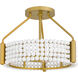 Molly 3 Light 16 inch Brushed Gold Semi-Flush Mount Ceiling Light, Medium