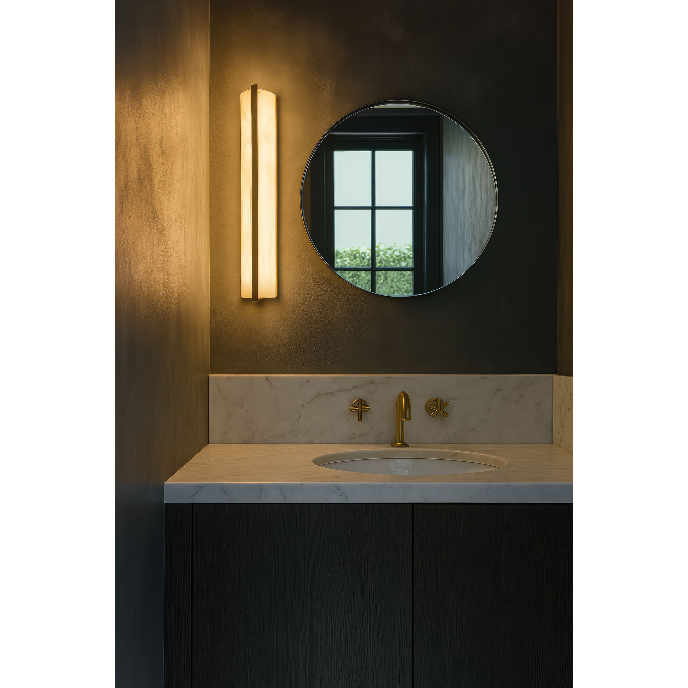 Mingle 1 Light 5 inch Satin Brass Wall Sconce Wall Light