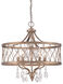West Liberty 6 Light 21 inch Olympus Gold Chandelier Ceiling Light