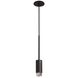 Exhaust Pendant 1 Light 110-120 Graphite / Steel Spotlight Ceiling Light