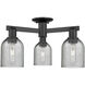 Arcadia Caledonia 3 Light 23 inch Matte Black Semi-Flush Mount Ceiling Light