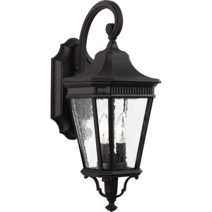 Cotswold Lane 2 Light 20.5 inch Black Outdoor Wall Lantern, Small