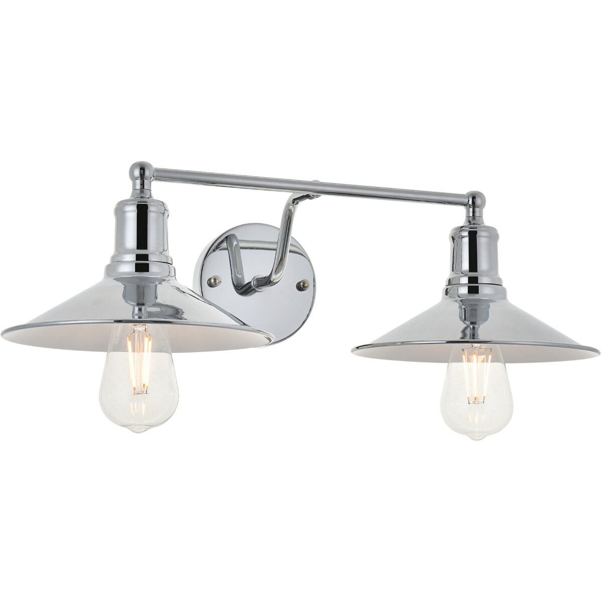 Etude 2 Light 21 inch Chrome Wall Sconce Wall Light