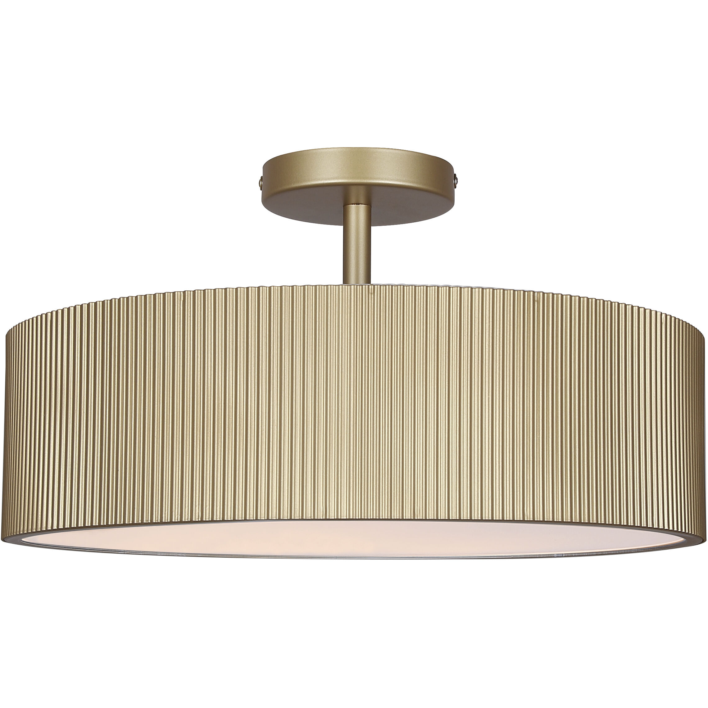 Scarlett 18 inch Gold Semi-Flush Mount Ceiling Light