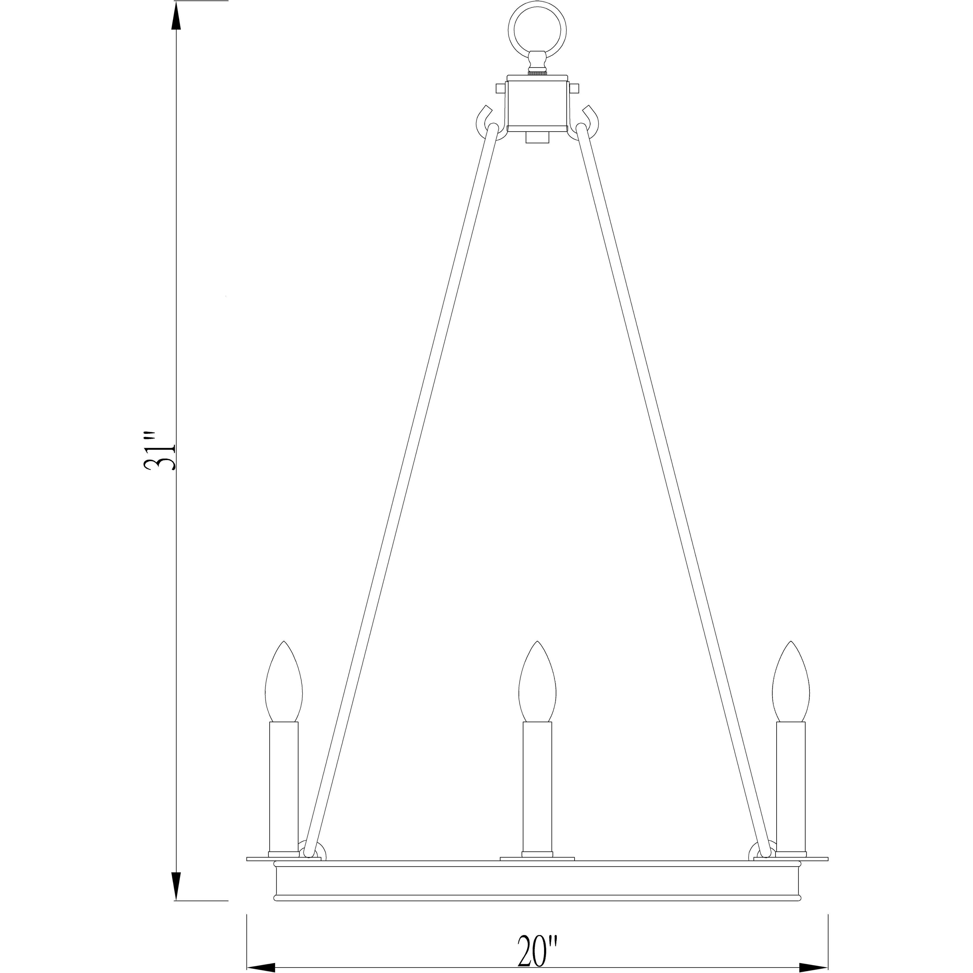 Barclay 8 Light 20 inch Olde Brass Chandelier Ceiling Light