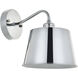 Nota 1 Light 8 inch Chrome Wall Sconce Wall Light