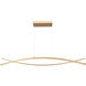 Wishbone LED 2.2 inch Gold Pendant Ceiling Light