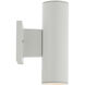 Cylinder LED 9.42 inch White Outdoor Wall Light