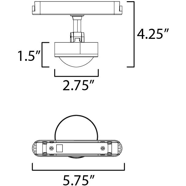 Continuum - Track 1 Light 120 White Track Light Ceiling Light