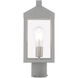 Nyack 1 Light 15 inch Nordic Gray Outdoor Post Top Lantern