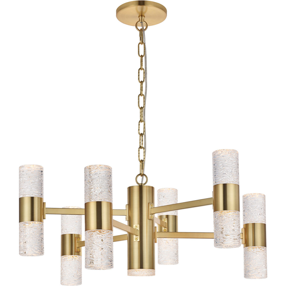 Vega LED 26 inch Gold Pendant Ceiling Light
