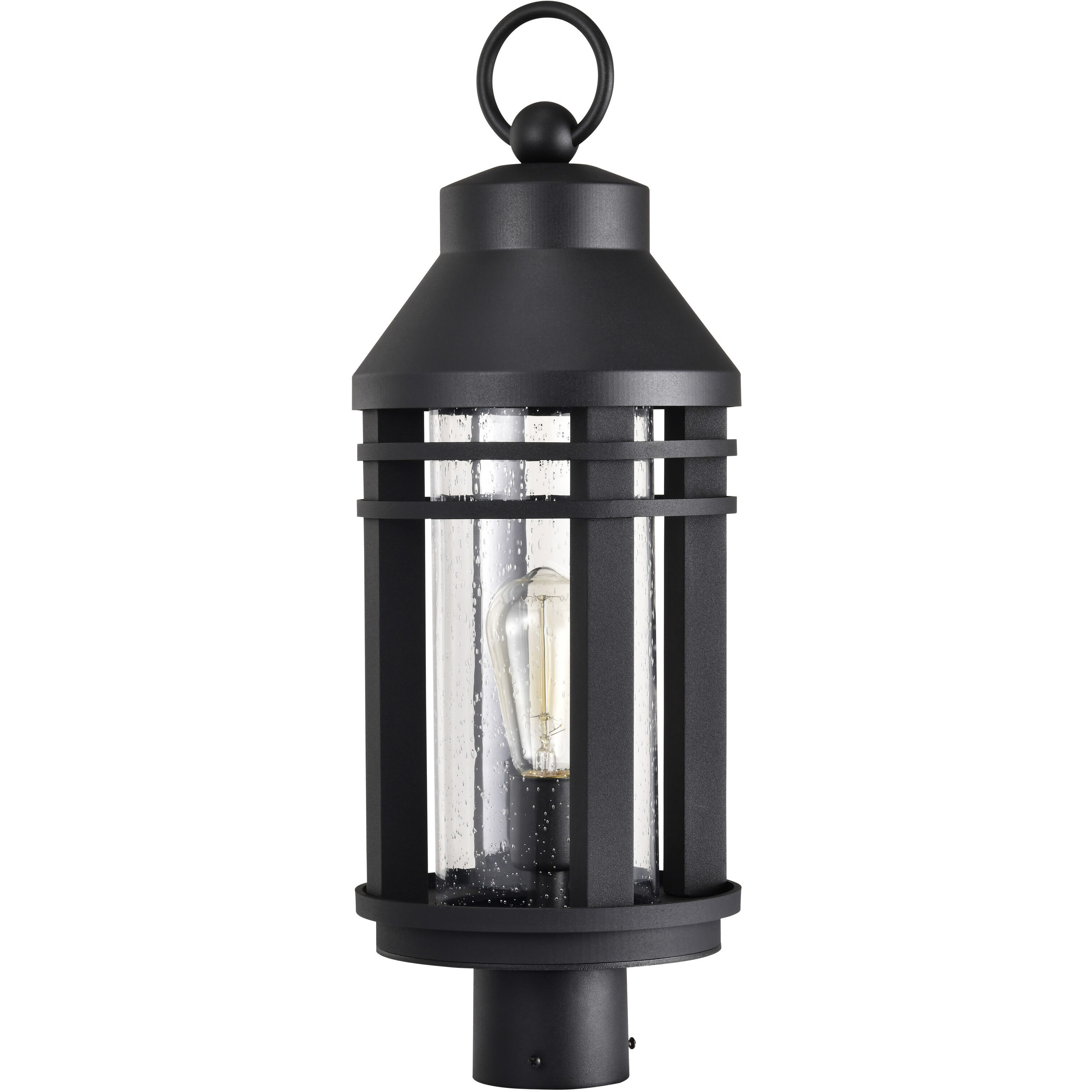 Wilton 1 Light 22.63 inch Matte Black Outdoor Post Light