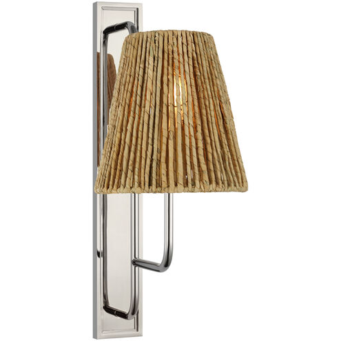 Amber Lewis Rui LED 8 inch Polished Nickel Tall Sconce Wall Light