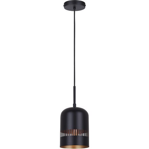 Miles 1 Light 6 inch Black Pendant Ceiling Light