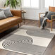 Pisa 84 X 59 inch Light Grey Rug, Rectangle