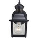 Bedford Textured Black Outdoor Motion Sensor