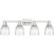 Arcadia Brookfield 4 Light 32.75 inch Brushed Satin Nickel Bath Vanity Light Wall Light