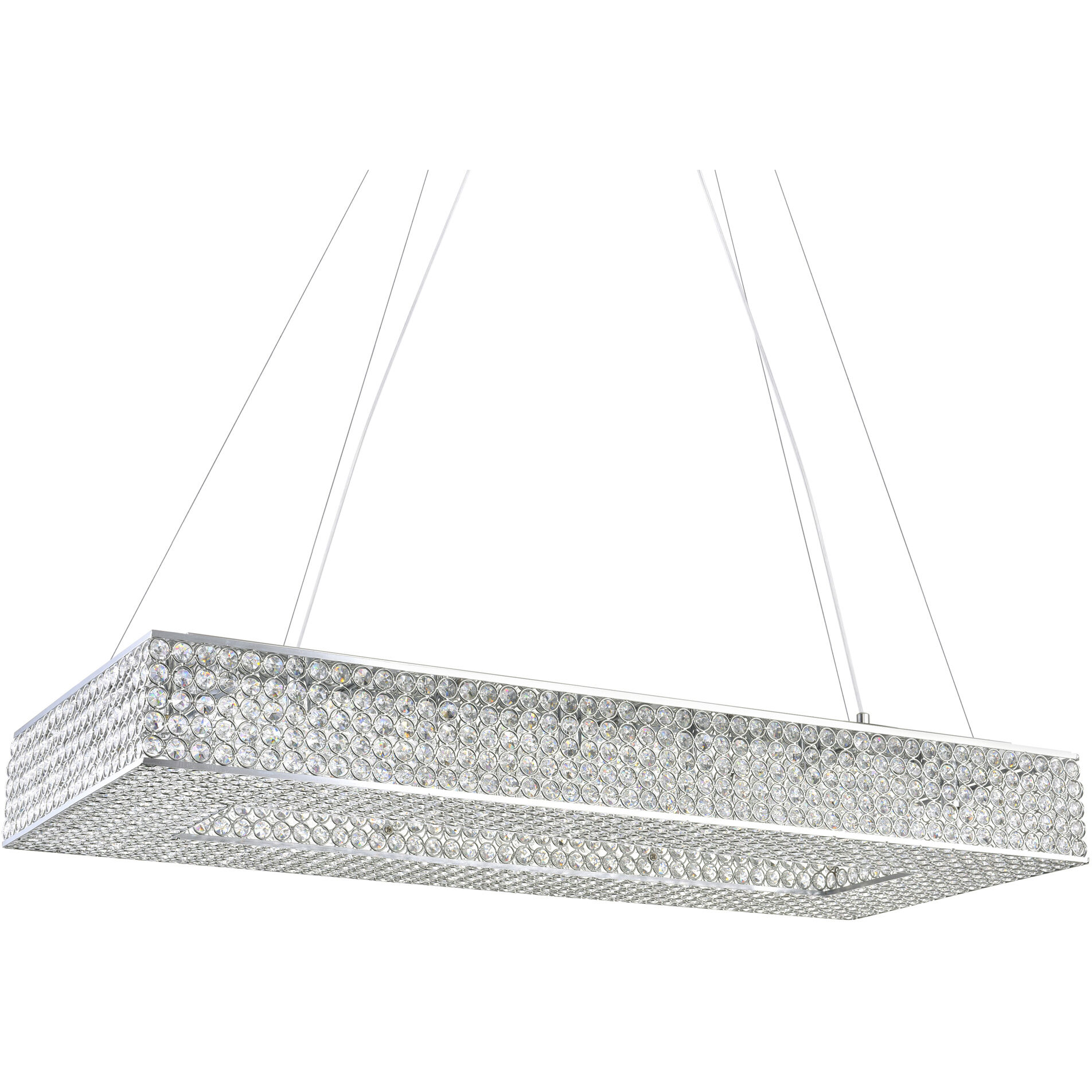 Dannie 16 Light 39 inch Chrome Island/Pool Table Light Ceiling Light