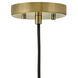 Rumi LED 9 inch Lacquered Brass Pendant Ceiling Light