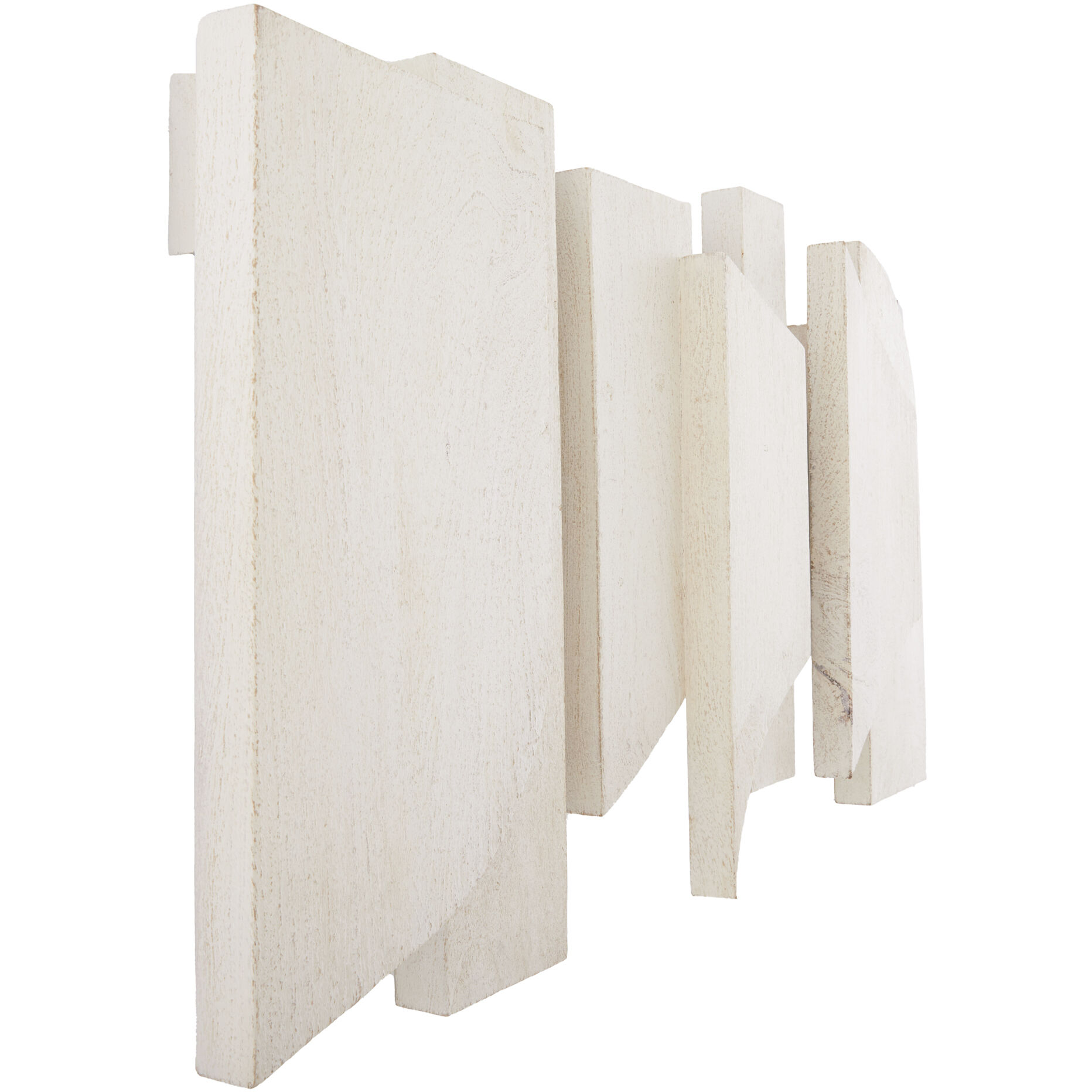 Pierson Whitewash Sandblasted Wall Plaques, Set of 3