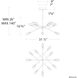 Beyond Synapse LED 31.5 inch Black Chandelier Ceiling Light, Beyond