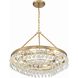 Calypso 6 Light 30 inch Vibrant Gold Chandelier Ceiling Light