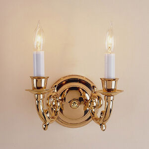 Traditional Brass 2 Light 8 inch Polished Chrome Wall Sconce Wall Light, Oval