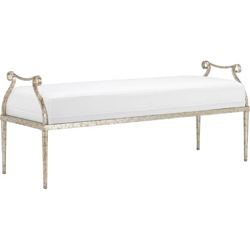 Genevieve Grecian Silver Bench