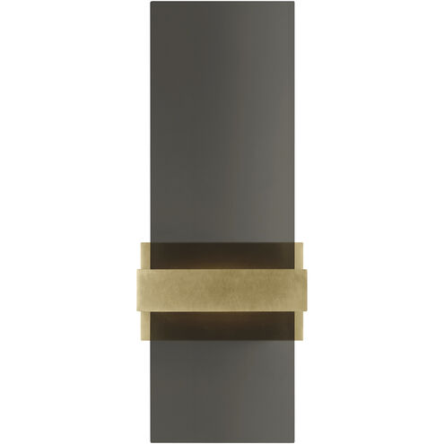 Sean Lavin Flyta LED 3.3 inch Natural Brass ADA Wall Sconce Wall Light in Transparent Smoke Glass