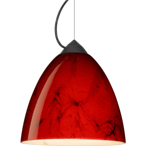 Vila 1 Light Black Cord Pendant Ceiling Light