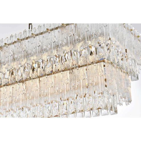 Emilia 8 Light 14 inch Satin Gold Chandelier Ceiling Light
