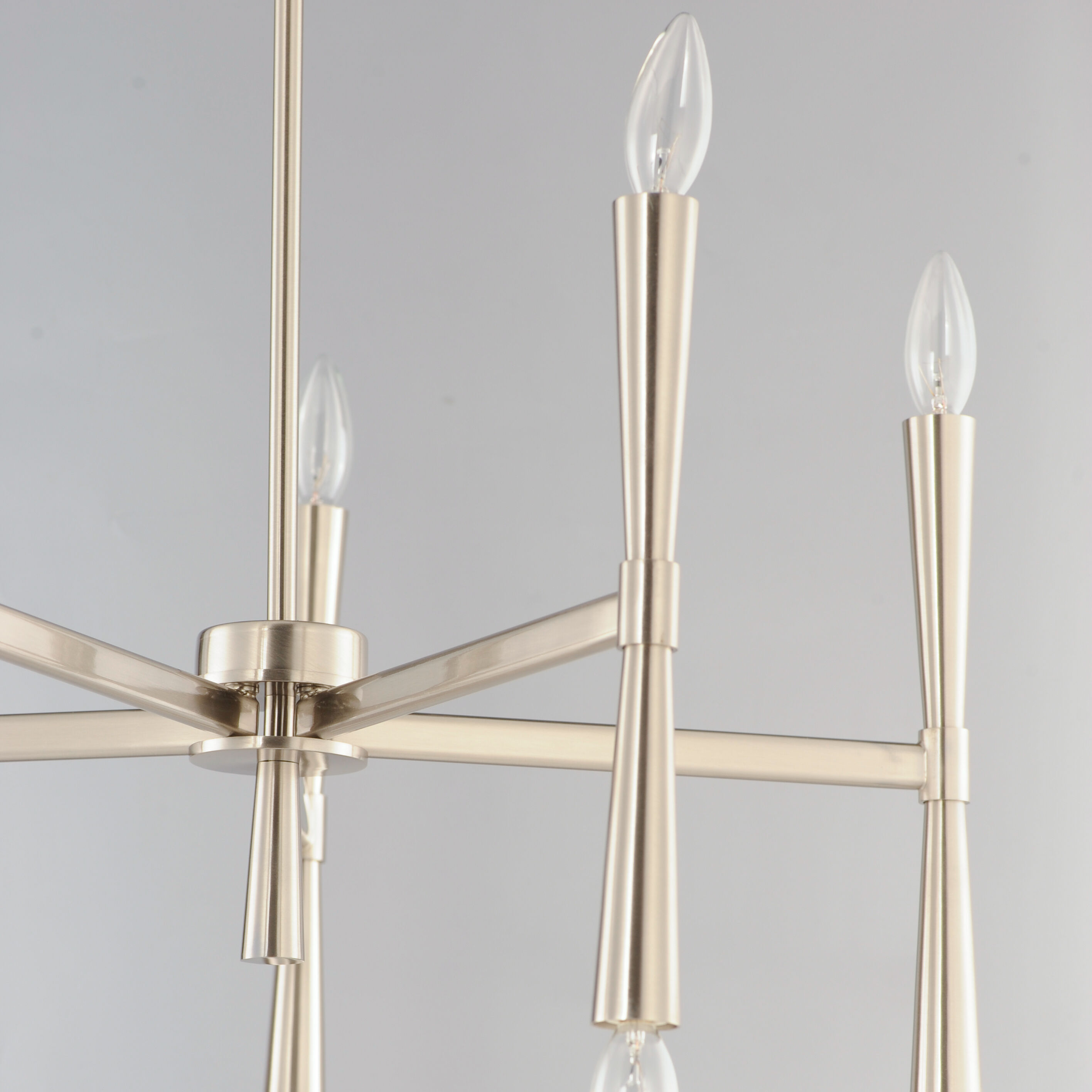 Rome 10 Light 23.5 inch Satin Nickel Chandelier Ceiling Light