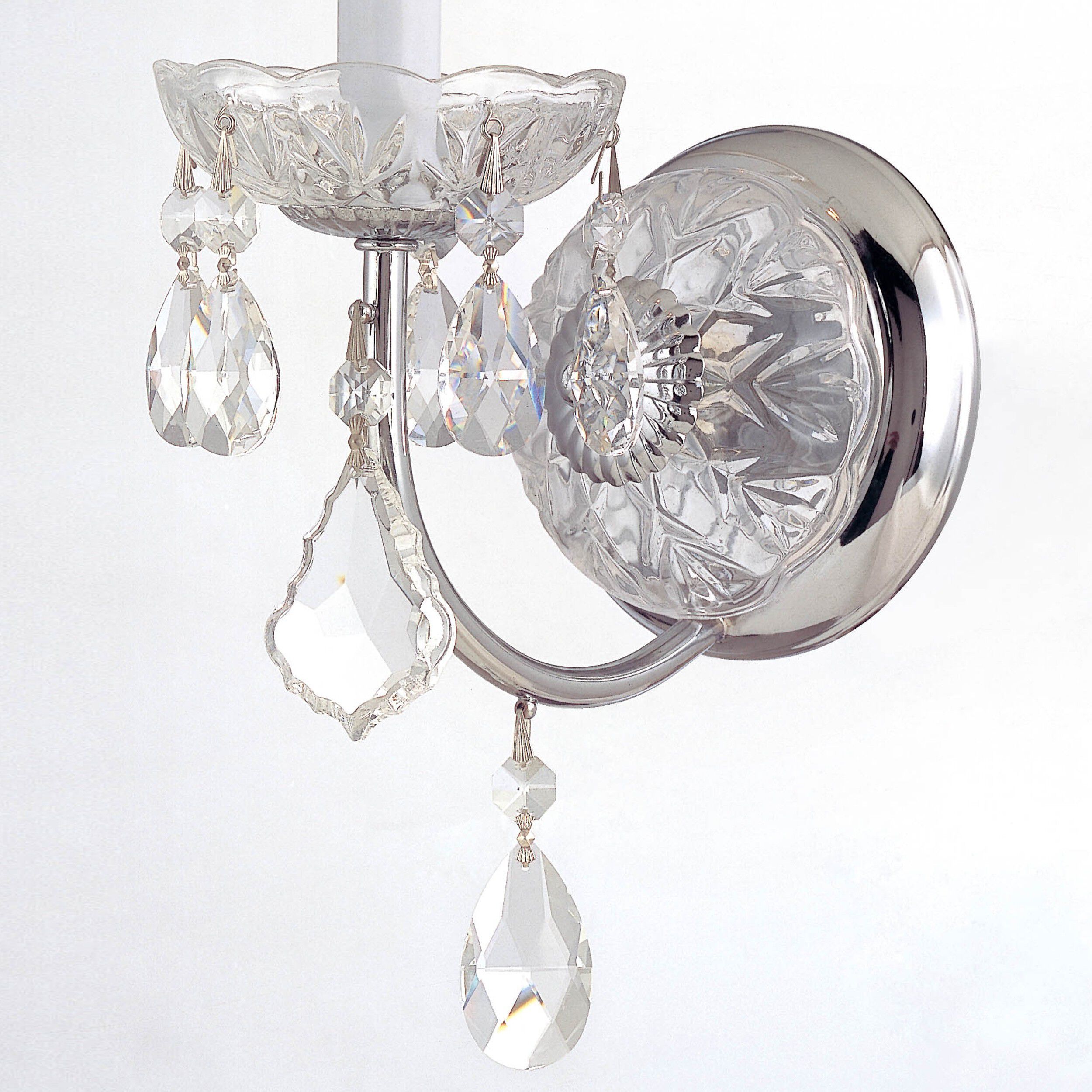 Imperial Sconce Wall Light in Clear Swarovski Strass