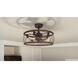 Dury 22 inch Palladian Bronze with Brown Blades Fandelier