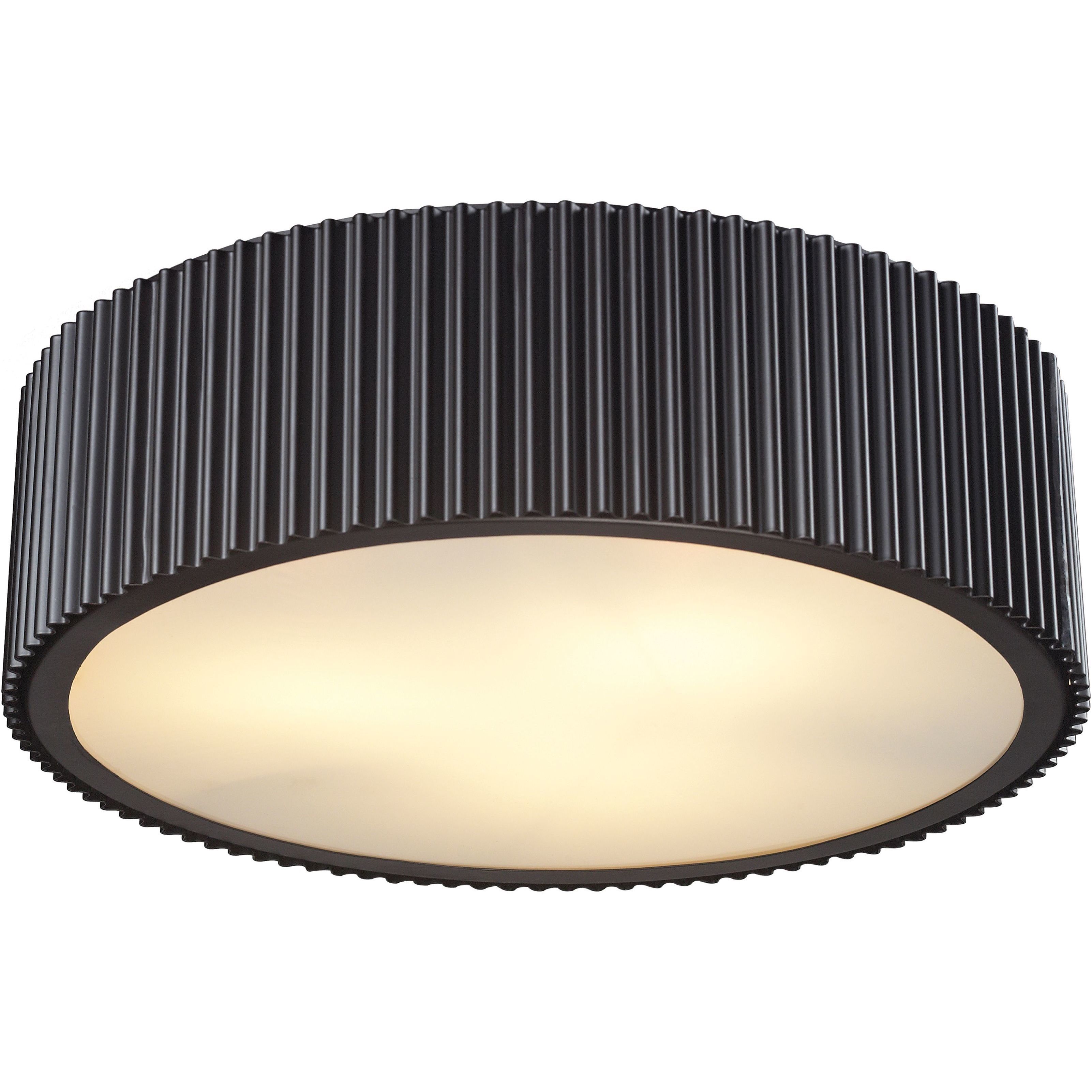 Brendon 3 Light 17 inch Oil Rubbed Bronze Flush Mount Ceiling Light